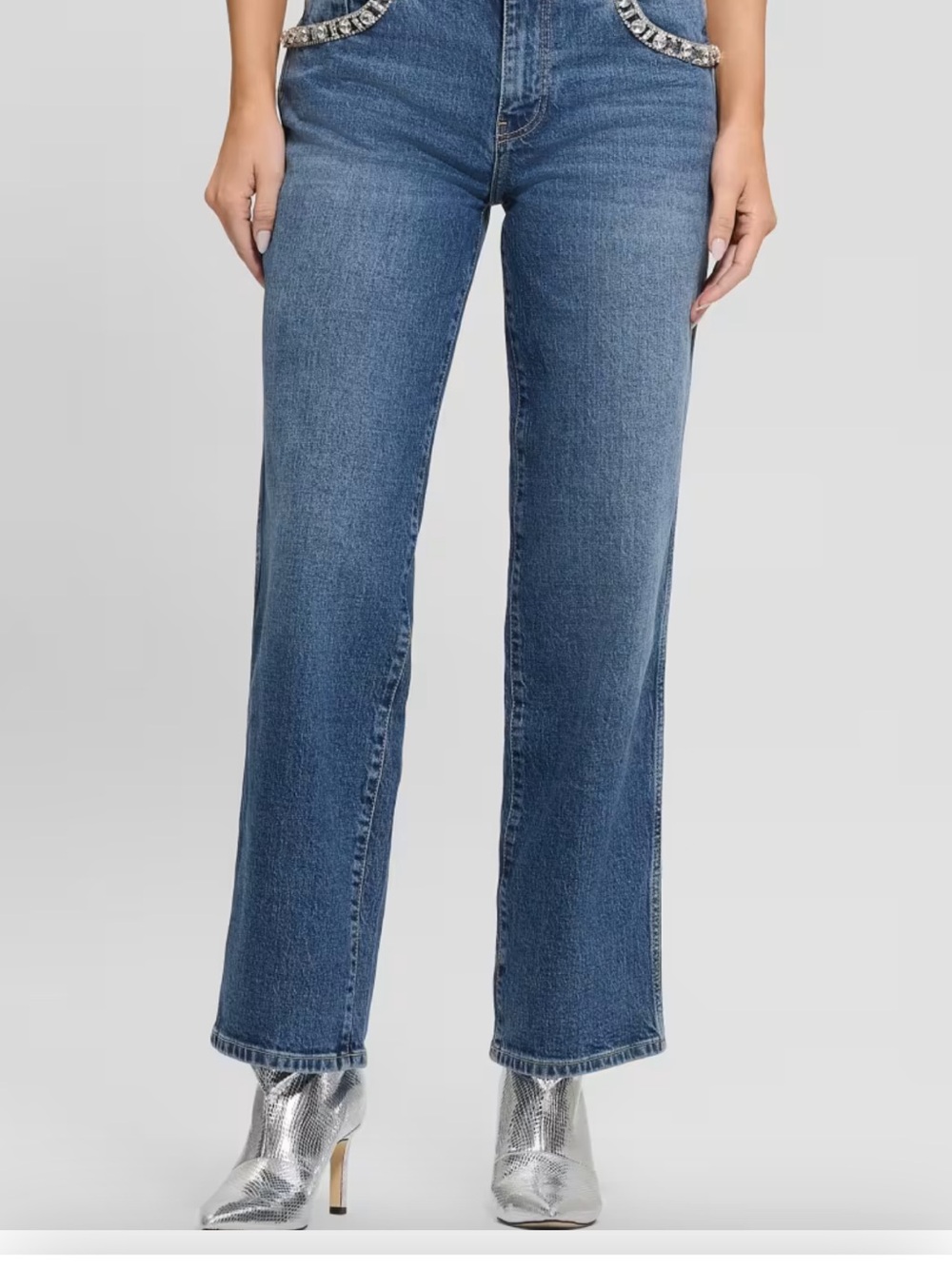 Guess Classic Straight-Leg Jeans in Blue Denim